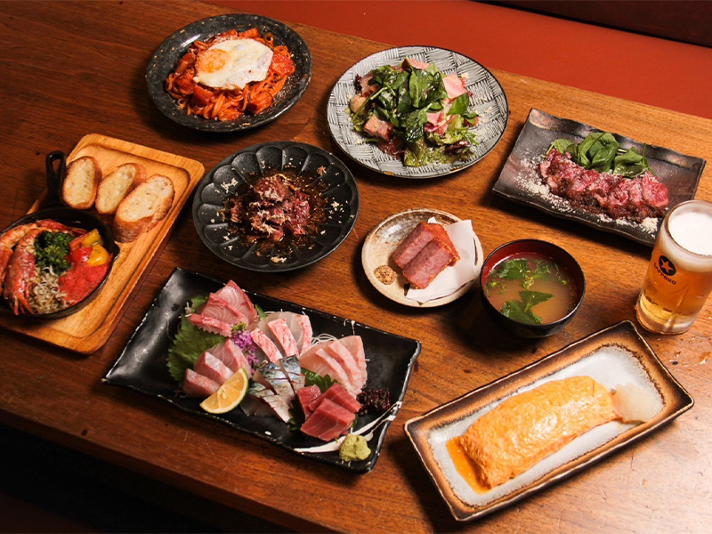 Sake Izakaya restaurant Teppen Otokodojo Shibuya (酒と居酒屋 鉄拳男子道場 渋谷) — 2